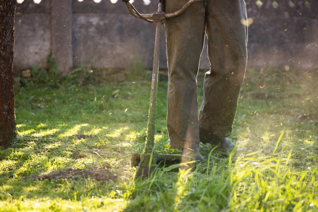 lawn-mover-on-green-grass-machine-for-cutting-lawns