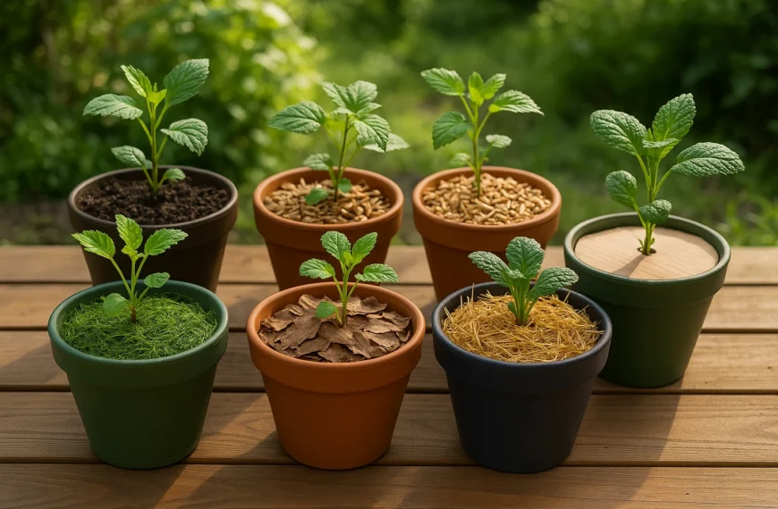 mulches for potted plants