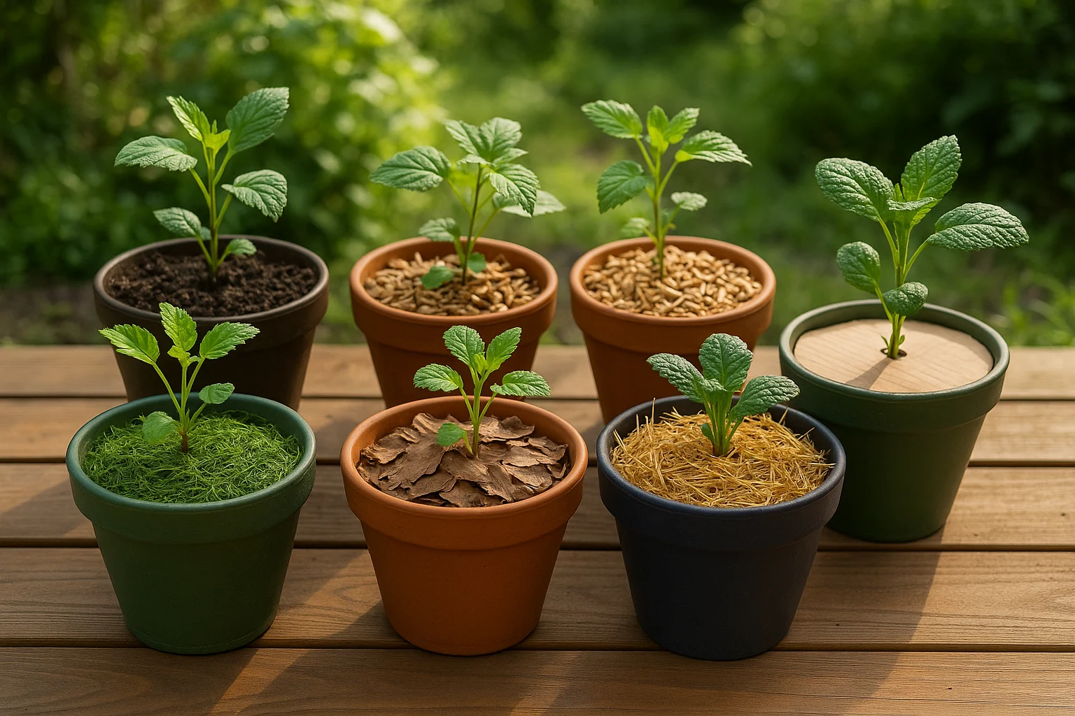 mulches for potted plants
