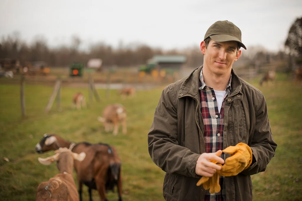organic-dairy-farmusaa-small-organic-dairy-farm-with-a-mixed-herd-of-cows-and-goats-farmer-working-and-tending-to-the-animals